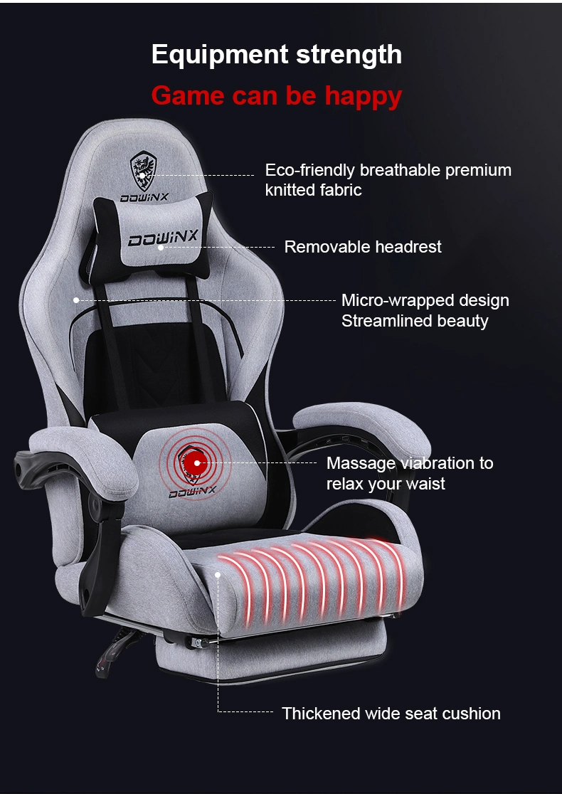 New High Back Low Price Gamer PC Gaming Chair New Type Dirt Resistant Fabric Chair