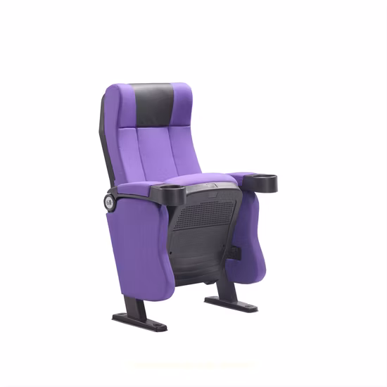 Modern Grey Functional Public Office Room School Church Seating Fabric Cinema Chair