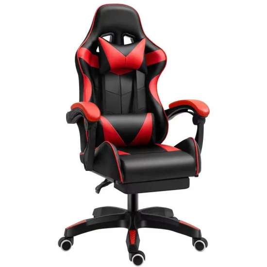 Silla barato PC PU couro reclinável cadeira de jogo ajustável em altura giratória