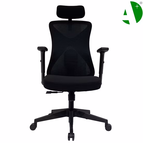 Fabricante de móveis de escritório Luxo Black Boss Moderno Couro Ergonômico Tecido de Malha Executiva Reuniões de Funcionários Cadeira de Escritório de Corrida de Computador para Jogos