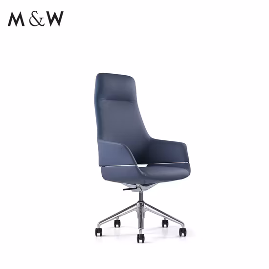 Cadeira executiva de gerente de escritório giratória com design humano ergonômico com encosto e assento em tecido